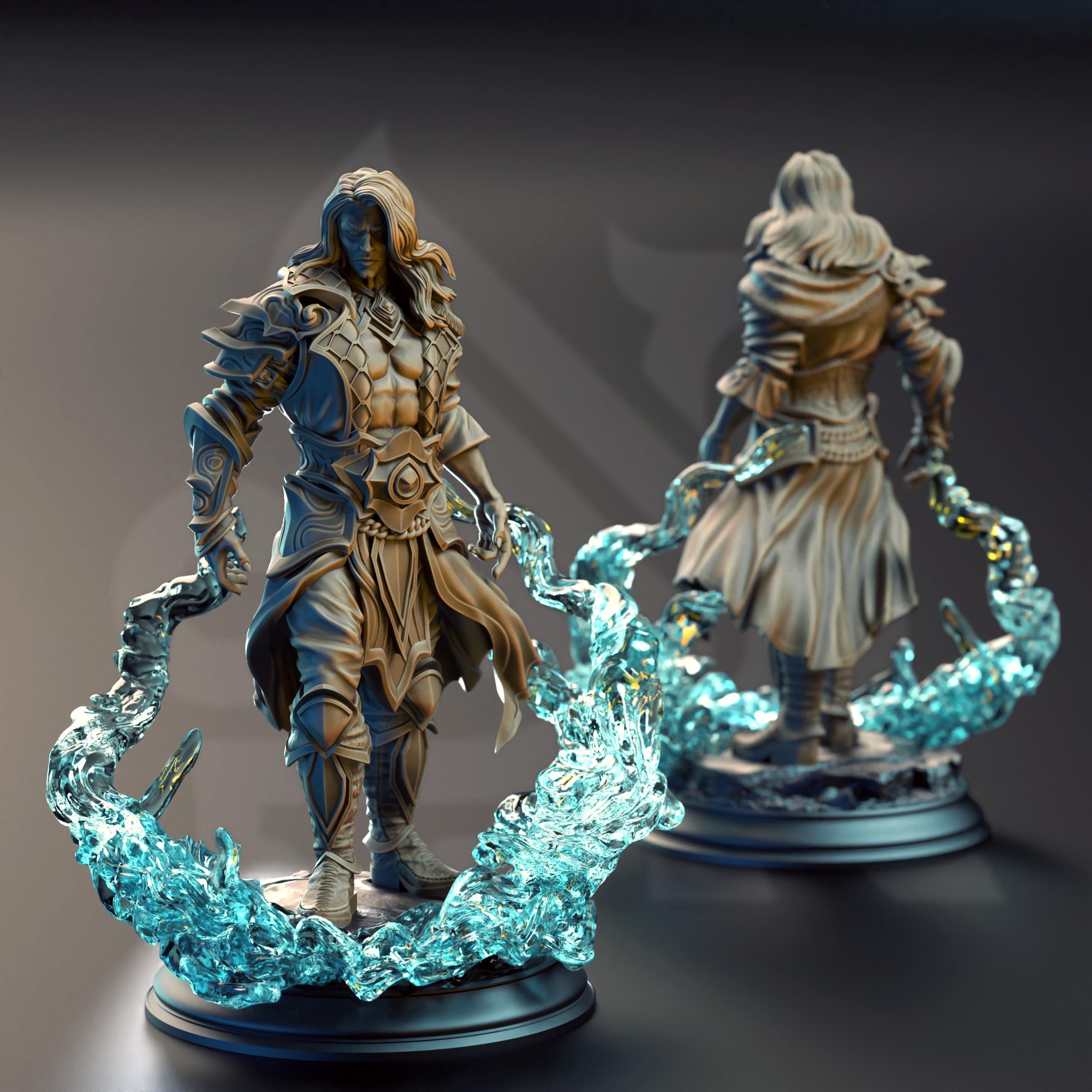 Indeilian Katarin | Pirate Elf Rogue Mage Sorcerer Wizard | 32mm / 28mm / 75mm | Ideal for Tabletop RPGs | Dungeons and Dragons - Dm Stash