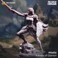 Hitalia Female Paladin Miniature DND Miniature | 32mm Resin RPG Figure Dungeons and Dragons