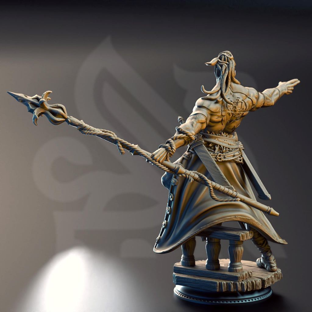 Arakun Goliath Pirate Barbarian Fighter DND Miniature | 32mm Resin RPG Figure Dungeons and Dragons