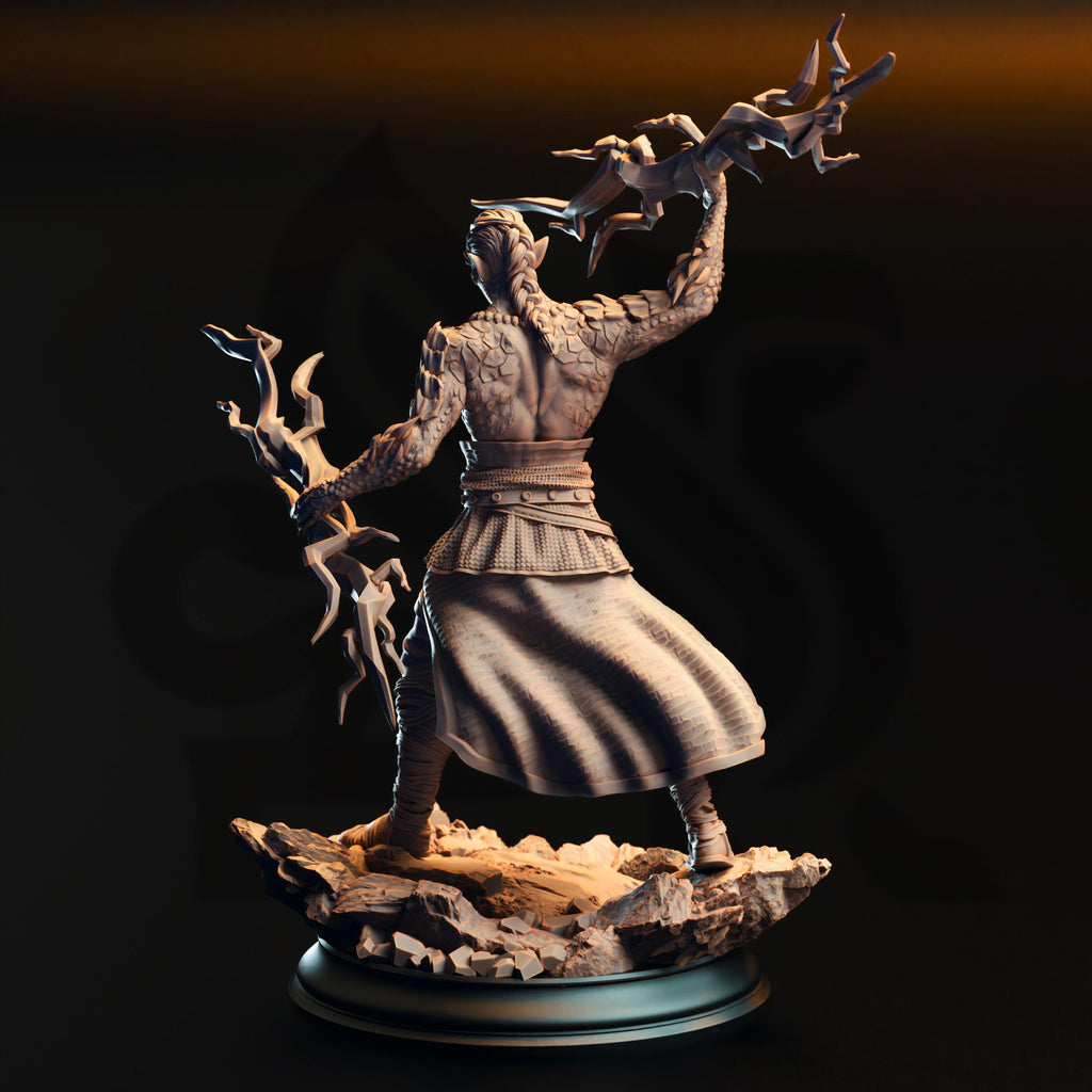 Styrax Thunderscale | Draconic Bloodline Sorcerer | 32mm / 28mm / 75mm | Ideal for Tabletop RPGs | Dungeons and Dragons - Dm Stash