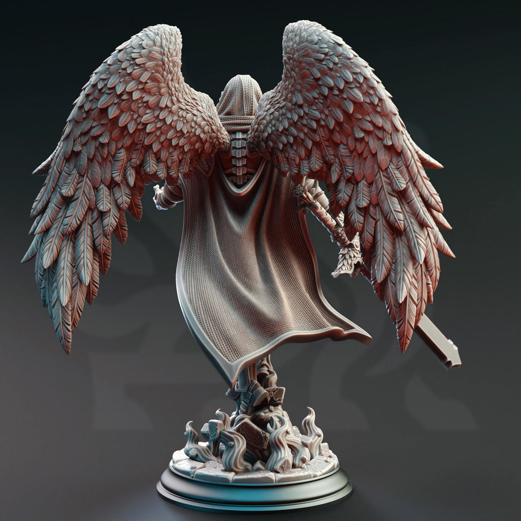 Eranemeli the Soulbringer | Angel Celestial Aasimar Paladin | 32mm / 28mm / 75mm | Ideal for Tabletop RPGs | Dungeons and Dragons - Dm Stash
