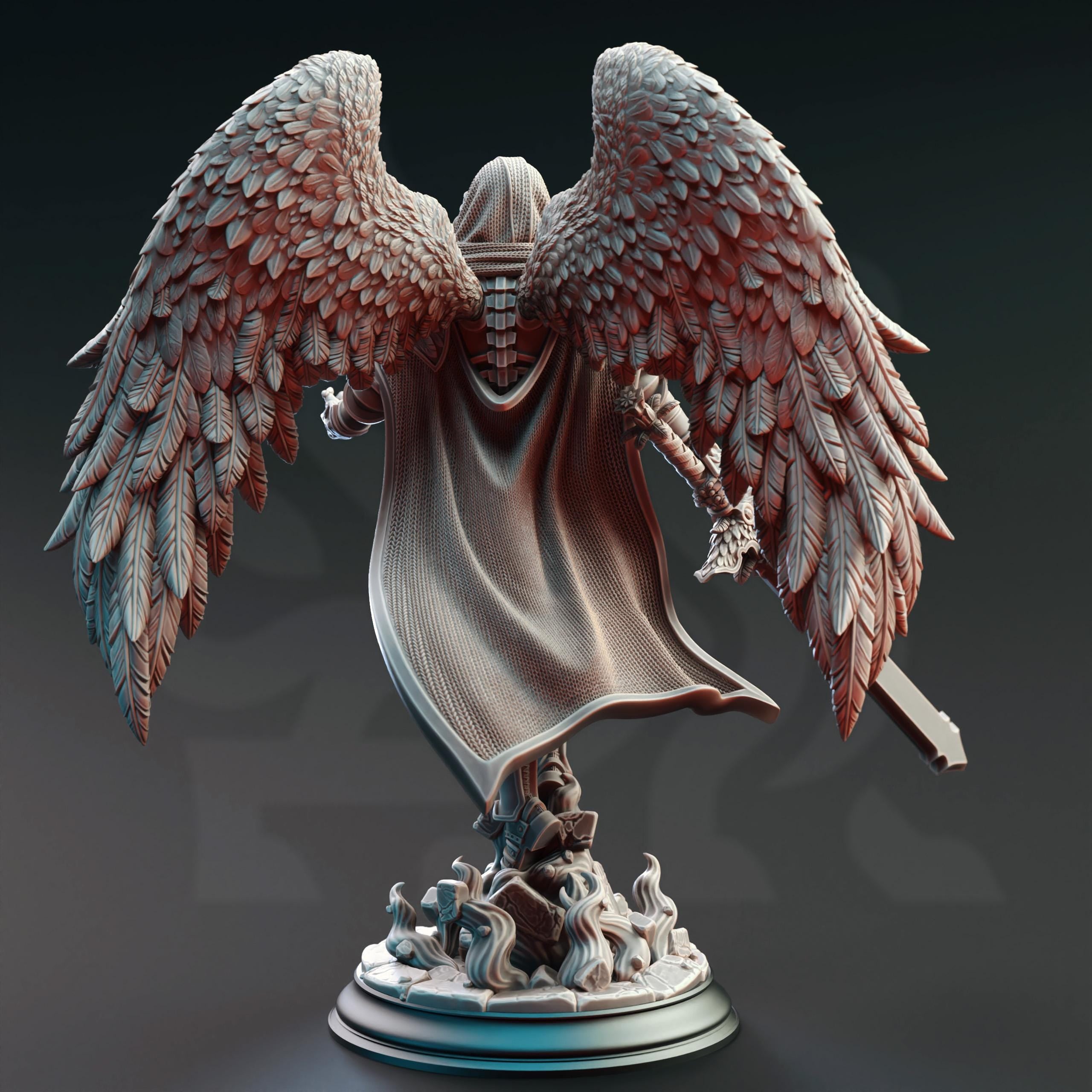 Eranemeli the Soulbringer | Angel Celestial Aasimar Paladin | 32mm / 28mm / 75mm | Ideal for Tabletop RPGs | Dungeons and Dragons - Dm Stash