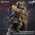 Baradin | Pirate Captain Fighter Swashbuckler Rogue | 32mm / 28mm / 75mm | Ideal for Tabletop RPGs | Dungeons and Dragons - Dm Stash