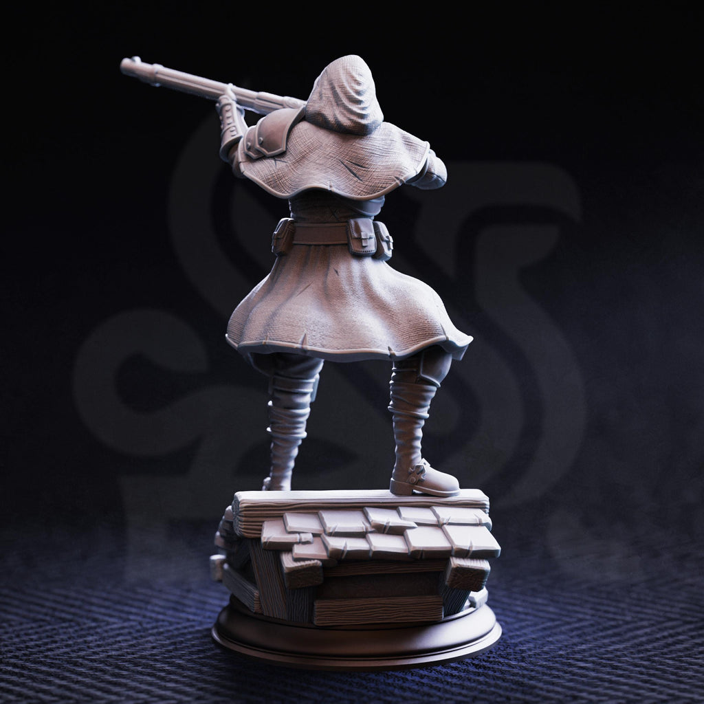 Richard Pointer| Human Elf Rogue Gunslinger DND Miniature | 32mm Resin RPG  Dungeons and Dragons