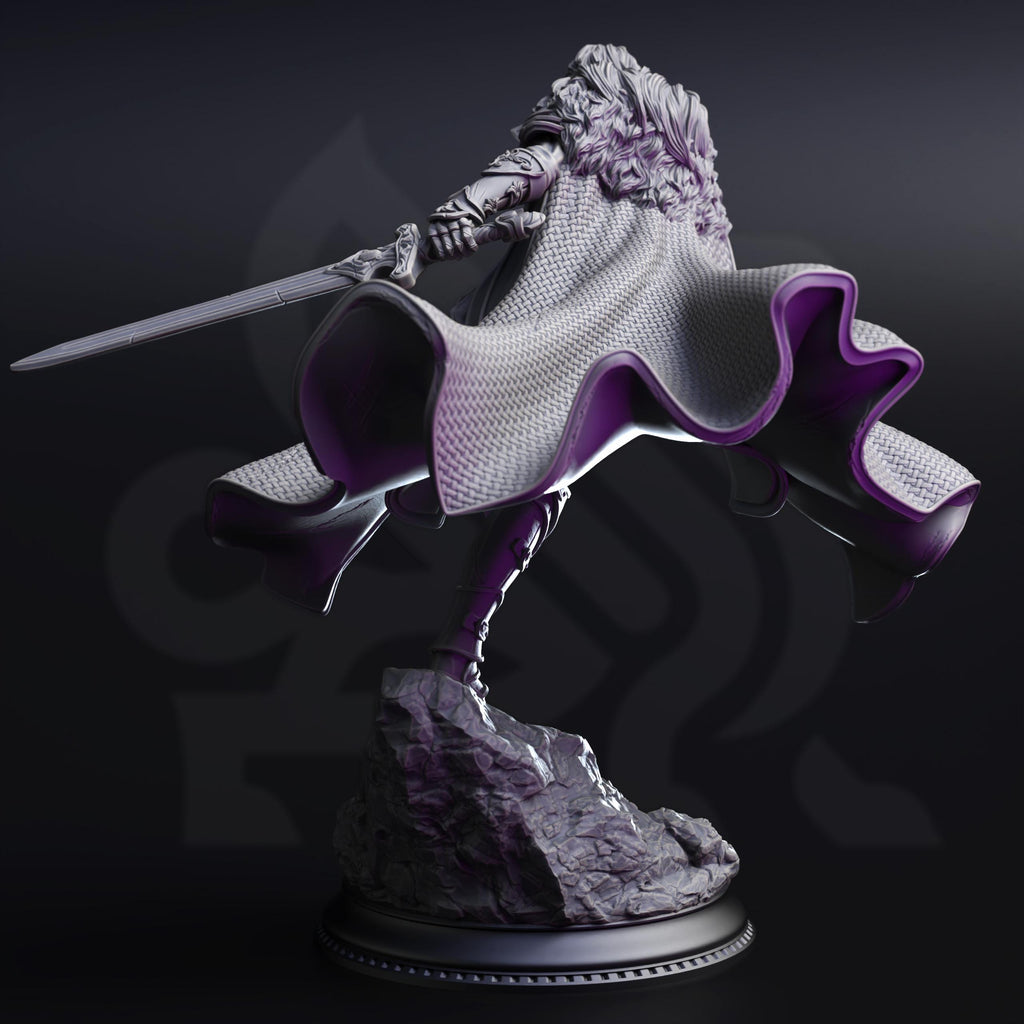 Morgana Lynch | Female Human Fighter Ranger Paladin | 32mm / 28mm / 75mm | Ideal for Tabletop RPGs | Dungeons and Dragons - Dm Stash