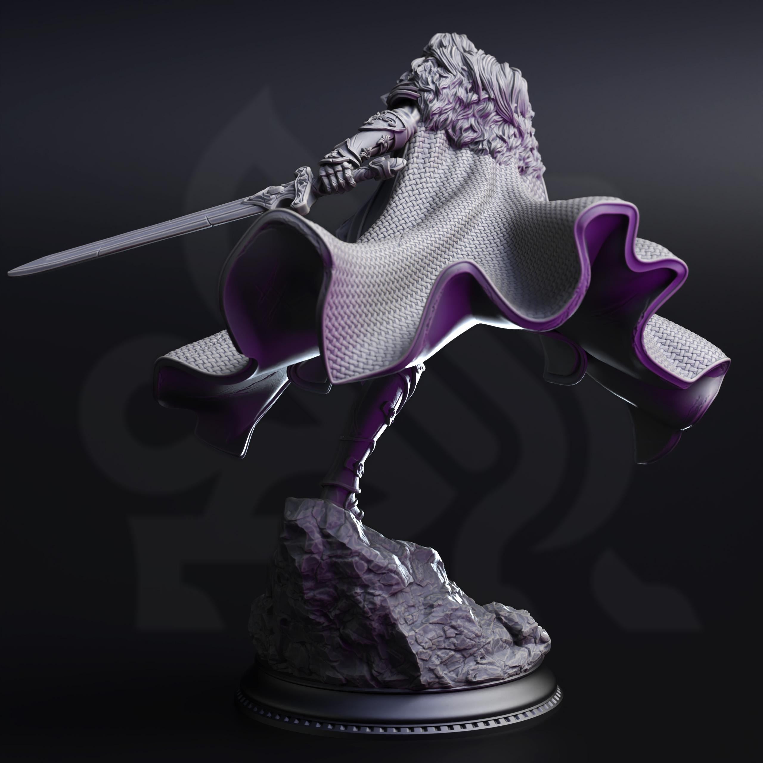 Morgana Lynch | Female Human Fighter Ranger Paladin | 32mm / 28mm / 75mm | Ideal for Tabletop RPGs | Dungeons and Dragons - Dm Stash