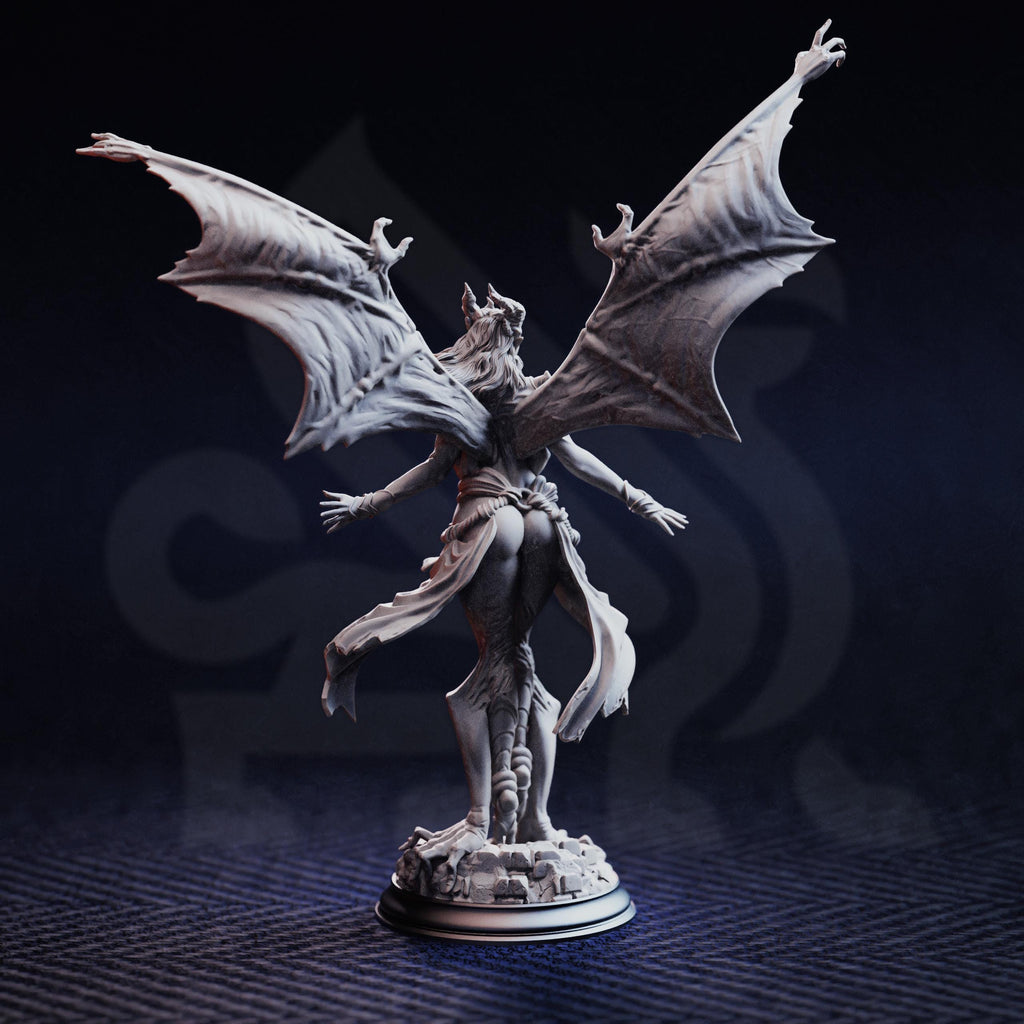 Luxaria of the Second Resin Succubus DND Miniature | 32mm Resin RPG Figure Dungeons and Dragons