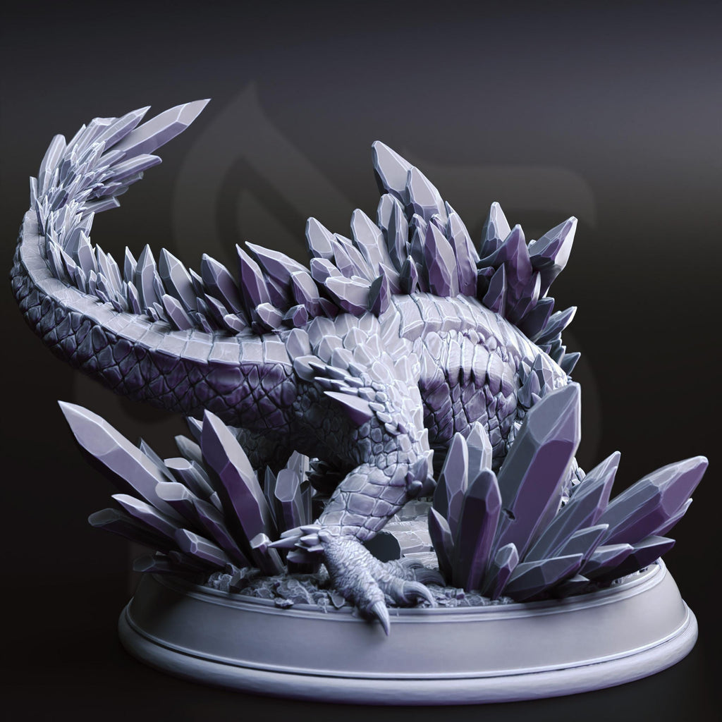 Salansi The Crystalline Lizard | Familiar NPC Monster Enemy| 32mm / 28mm / 75mm | Ideal for Tabletop RPGs | Dungeons and Dragons - Dm Stash
