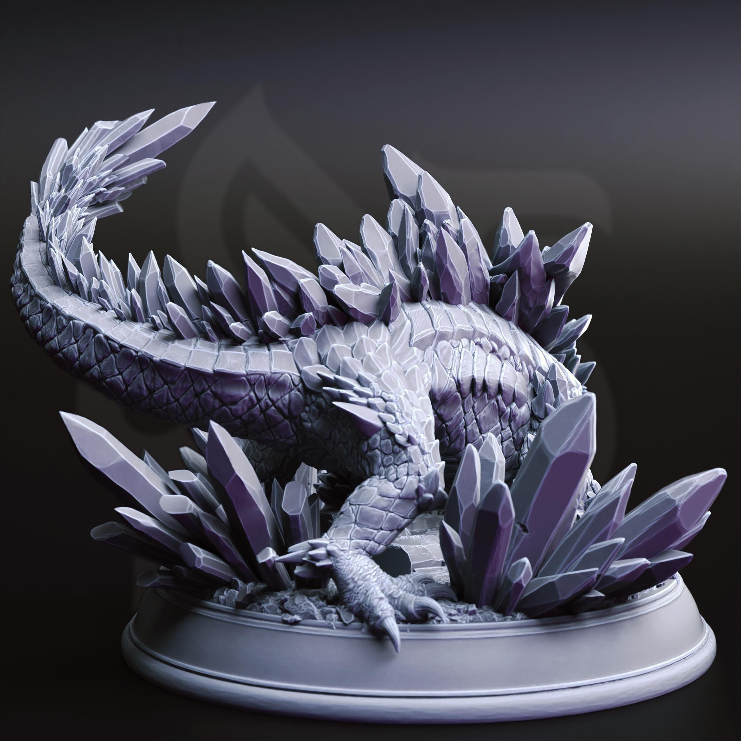 Salansi The Crystalline Lizard | Familiar NPC Monster Enemy| 32mm / 28mm / 75mm | Ideal for Tabletop RPGs | Dungeons and Dragons - Dm Stash