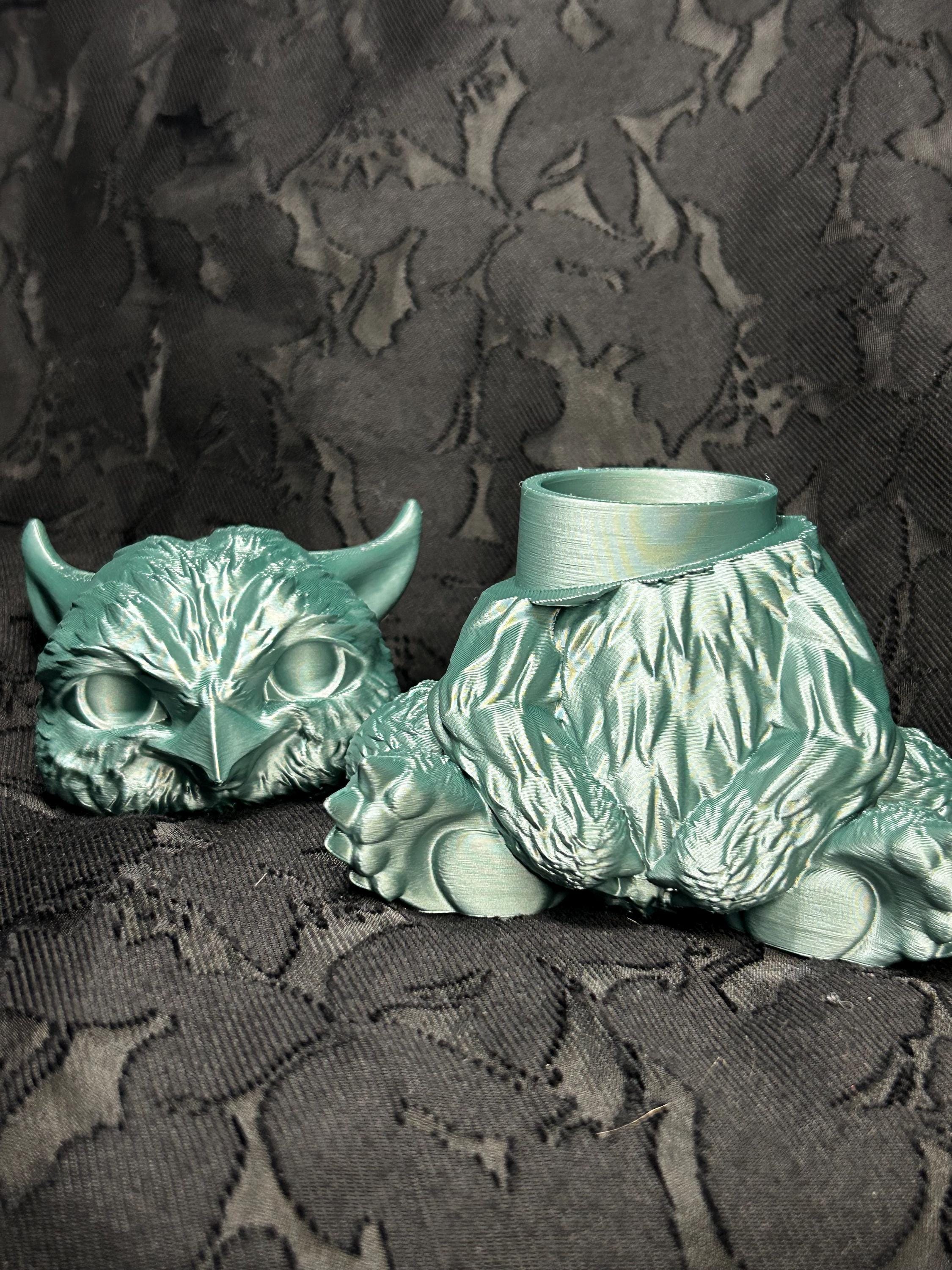 Baby Owlbear Dice Vault | Cute DND Dice Holder | Owlbear Dice Storage Box | Fantasy Dice Case | Holds 1 Dice Set | DND Gift