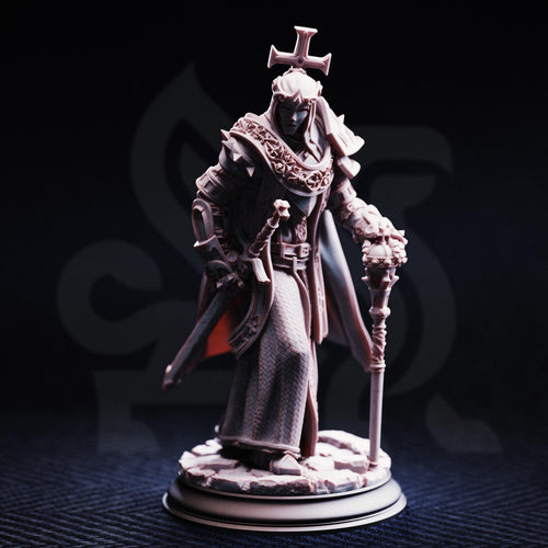 Arch Paladin Tyrius the 3rd | Human Elf Fighter Paladin | 32mm / 28mm / 75mm | Ideal for Tabletop RPGs | Dungeons and Dragons - Dm Stash