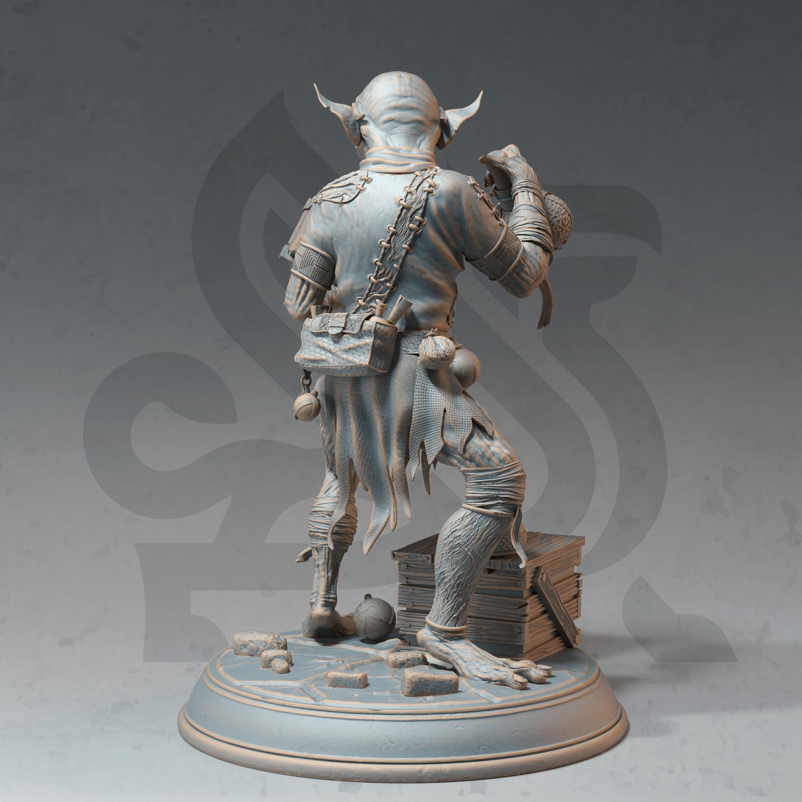 Mana Goblin Alchemist | Monster Enemy NPC Villian | 32mm / 28mm / 75mm | Ideal for Tabletop RPGs | Dungeons and Dragons - Dm Stash
