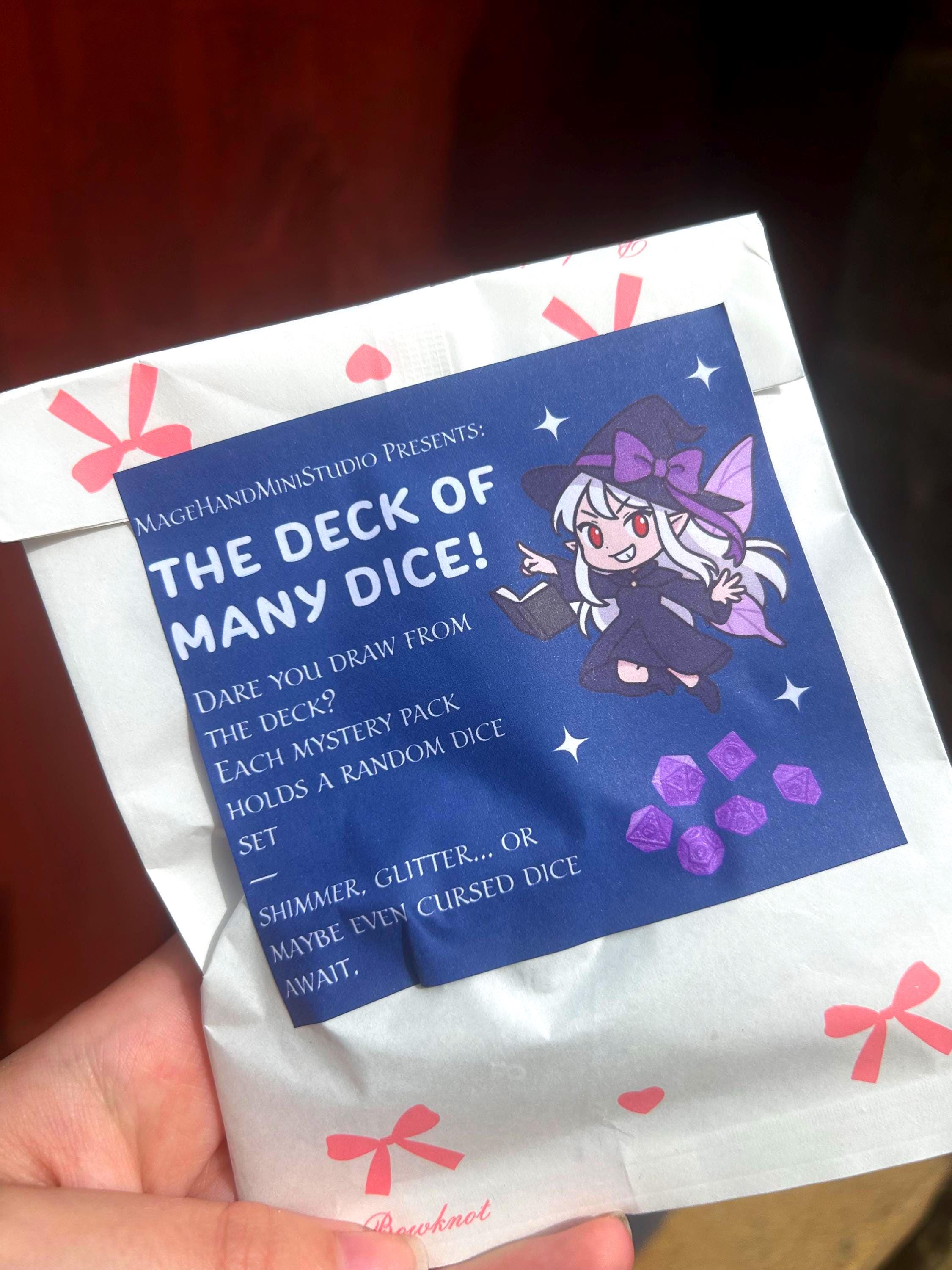 Mystery Dice Set | The Deck of Many Dice | DnD Dice Grab Bag | RPG Dice Mystery Bag | TTRPG Gift | Resin Glitter Dice | Dungeons and Dragons