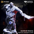 Gunthrak Destraz Vampire Half Orc DND Miniature | 32mm Resin RPG Figure Dungeons and Dragons