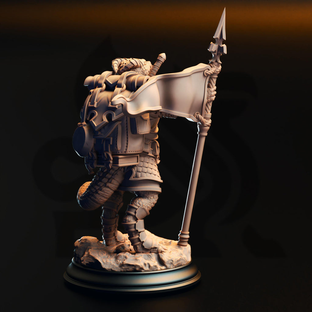Archemen The Stouthearted | Kobold Squire Fighter Paladin | 32mm / 28mm / 75mm | Ideal for Tabletop RPGs | Dungeons and Dragons - Dm Stash