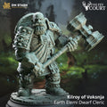 Kilroy Of Voksnja | Earth Genasi Cleric  | 32mm / 28mm / 75mm | Ideal for Tabletop RPGs | Dungeons and Dragons - Dm Stash