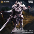 Villnais The Ashen Paladin DND Miniature | 32mm Resin RPG Figure Dungeons and Dragons