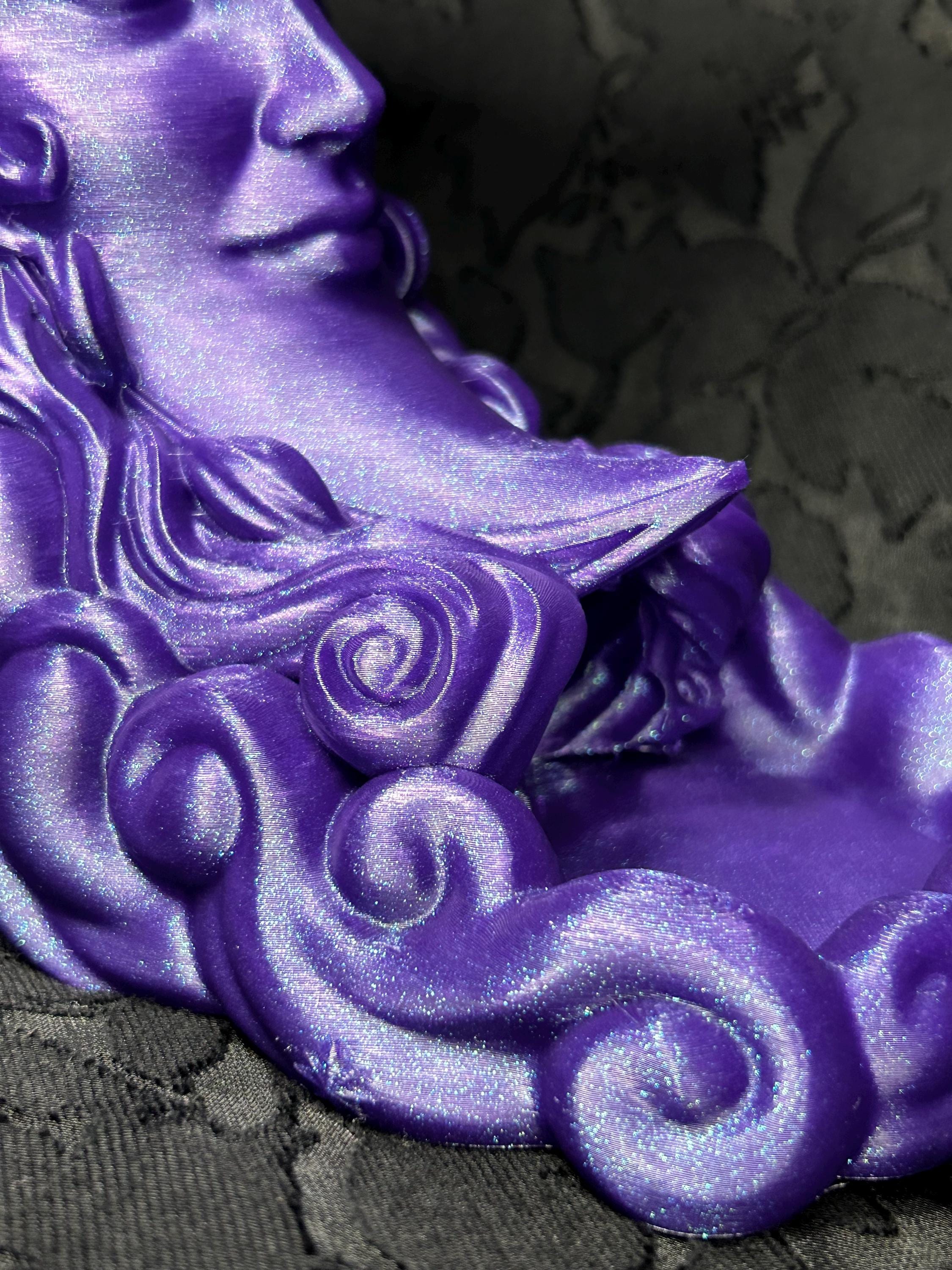 Moon Maiden Dice Tower | Celestial Dice Tower for DND | Fantasy Moon Goddess Dice Roller | Whimsical Tabletop RPG Accessory