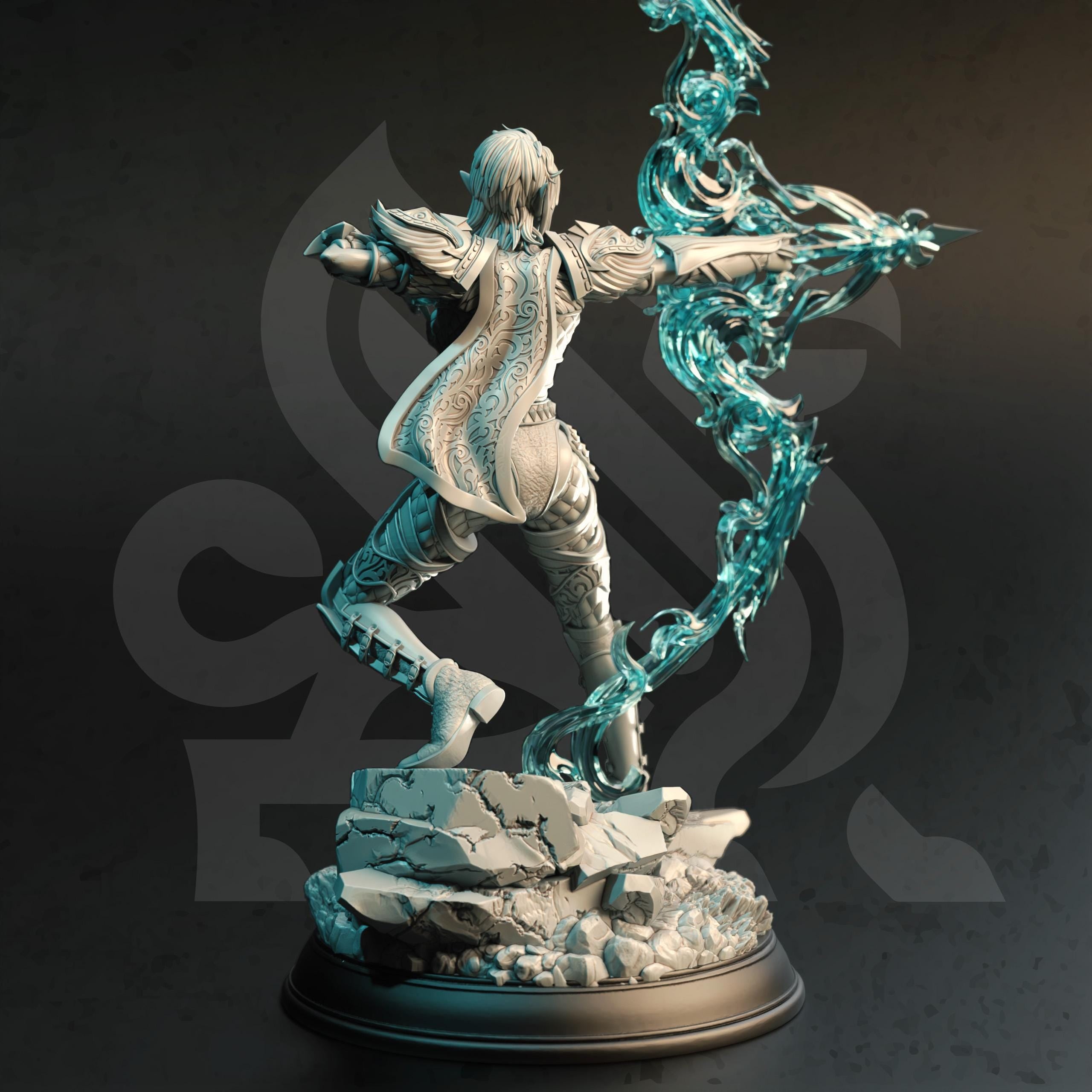 Eldaria Arcane Archer DND Miniature | 32mm Resin RPG Figure Dungeons and Dragons