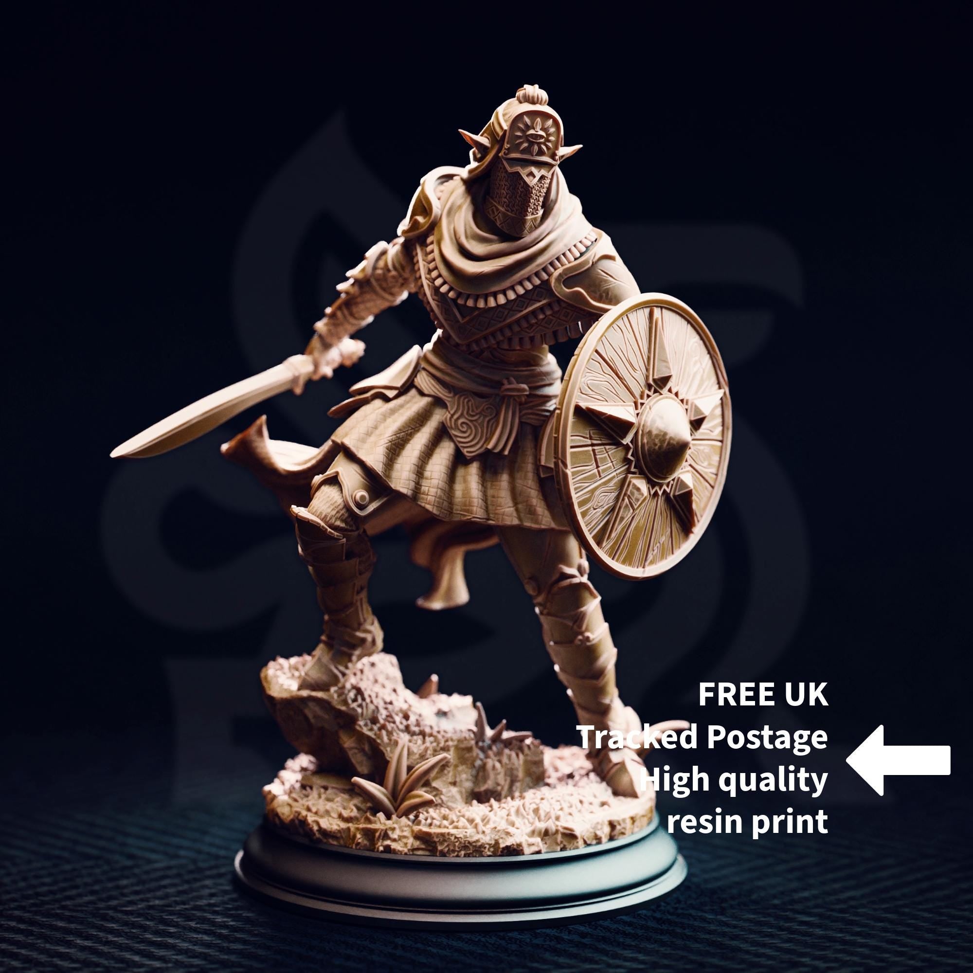 Seroca's Devout Design 2 | Elf Fighter Rogue Cultist Enemy | 32mm / 28mm / 75mm | Ideal for Tabletop RPGs | Dungeons and Dragons - Dm Stash