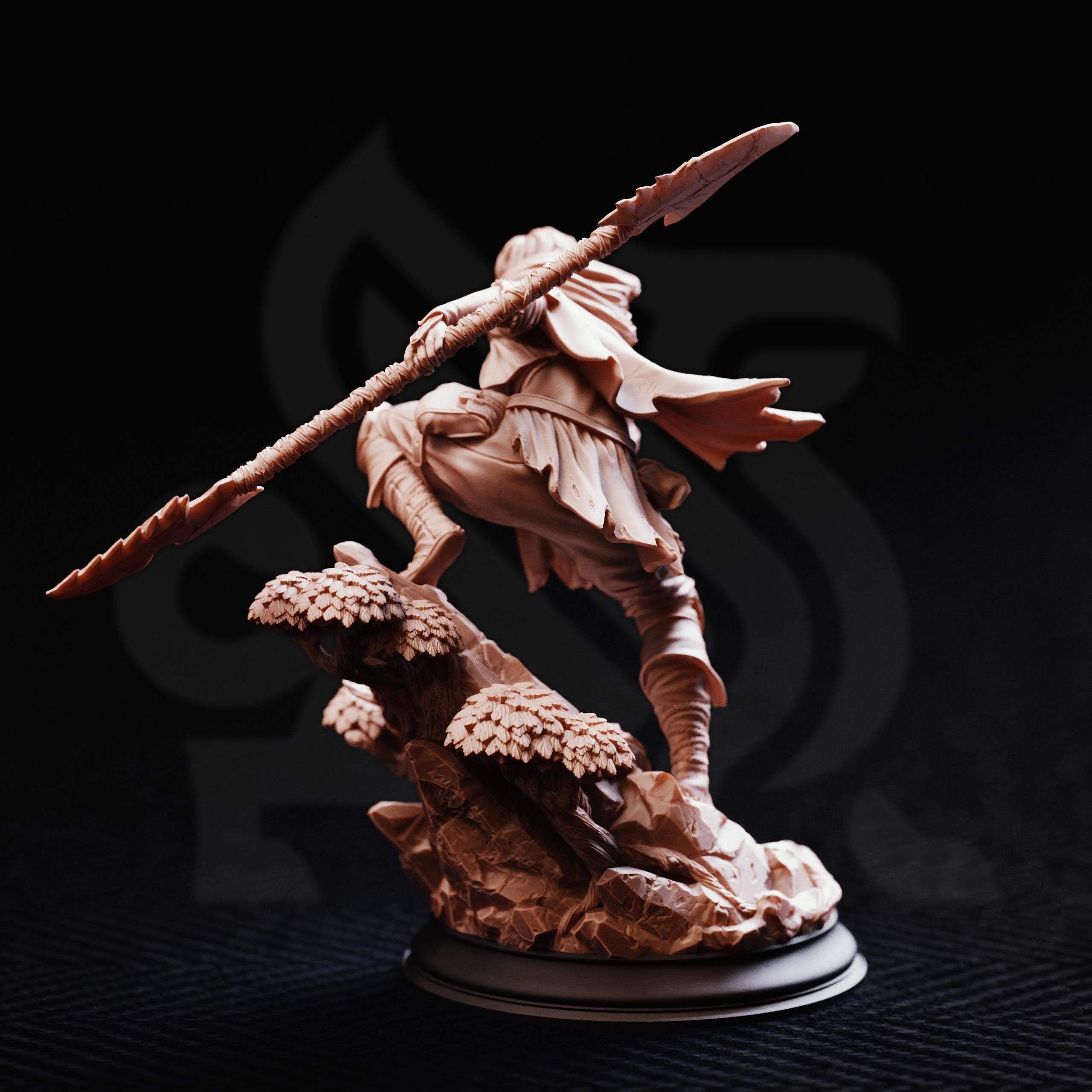 Tira Of The Farlands | Elf Rogue Fighter Ranger | 32mm / 28mm / 75mm | Ideal for Tabletop RPGs | Dungeons and Dragons - Dm Stash