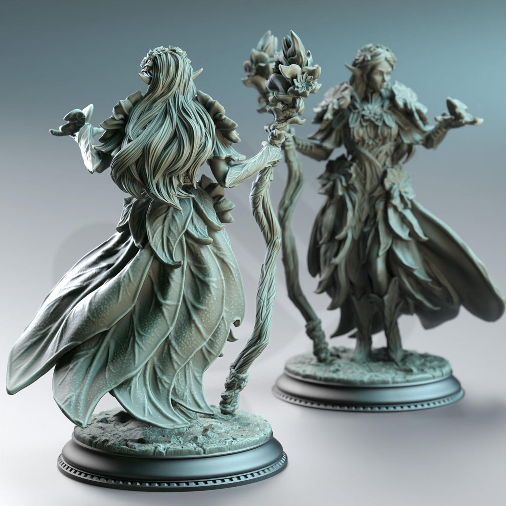 Synoria The Noblehearted | Elf Mage Wizard Sorcerer Druid| 32mm / 28mm / 75mm | Ideal for Tabletop RPGs | Dungeons and Dragons - Dm Stash