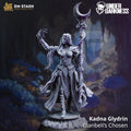 Kadna Glydrin | Female Drow Dark Elf Mage Cleric Wizard | 32mm / 28mm / 75mm | Ideal for Tabletop RPGs | Dungeons and Dragons - Dm Stash