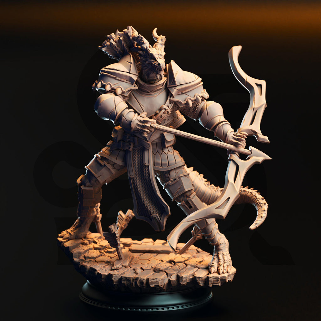 Azmordion's Chosen | Dragonborn Knights Fighter Ranger | 32mm / 28mm / 75mm | Ideal for Tabletop RPGs | Dungeons and Dragons - Dm Stash