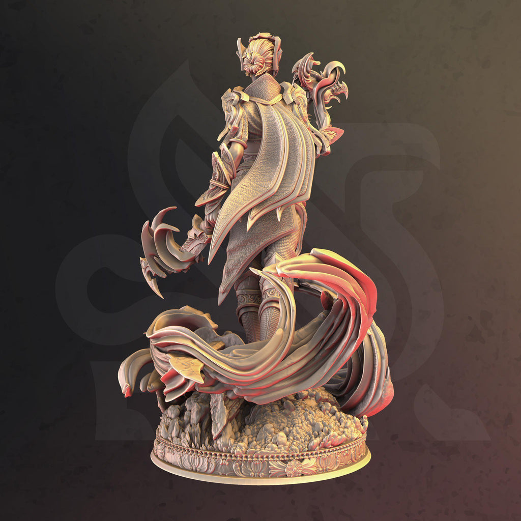 Rylena | Elf Bladesinger Wizard Ranger Fighter | 32mm / 28mm / 75mm | Ideal for Tabletop RPGs | Dungeons and Dragons - Dm Stash