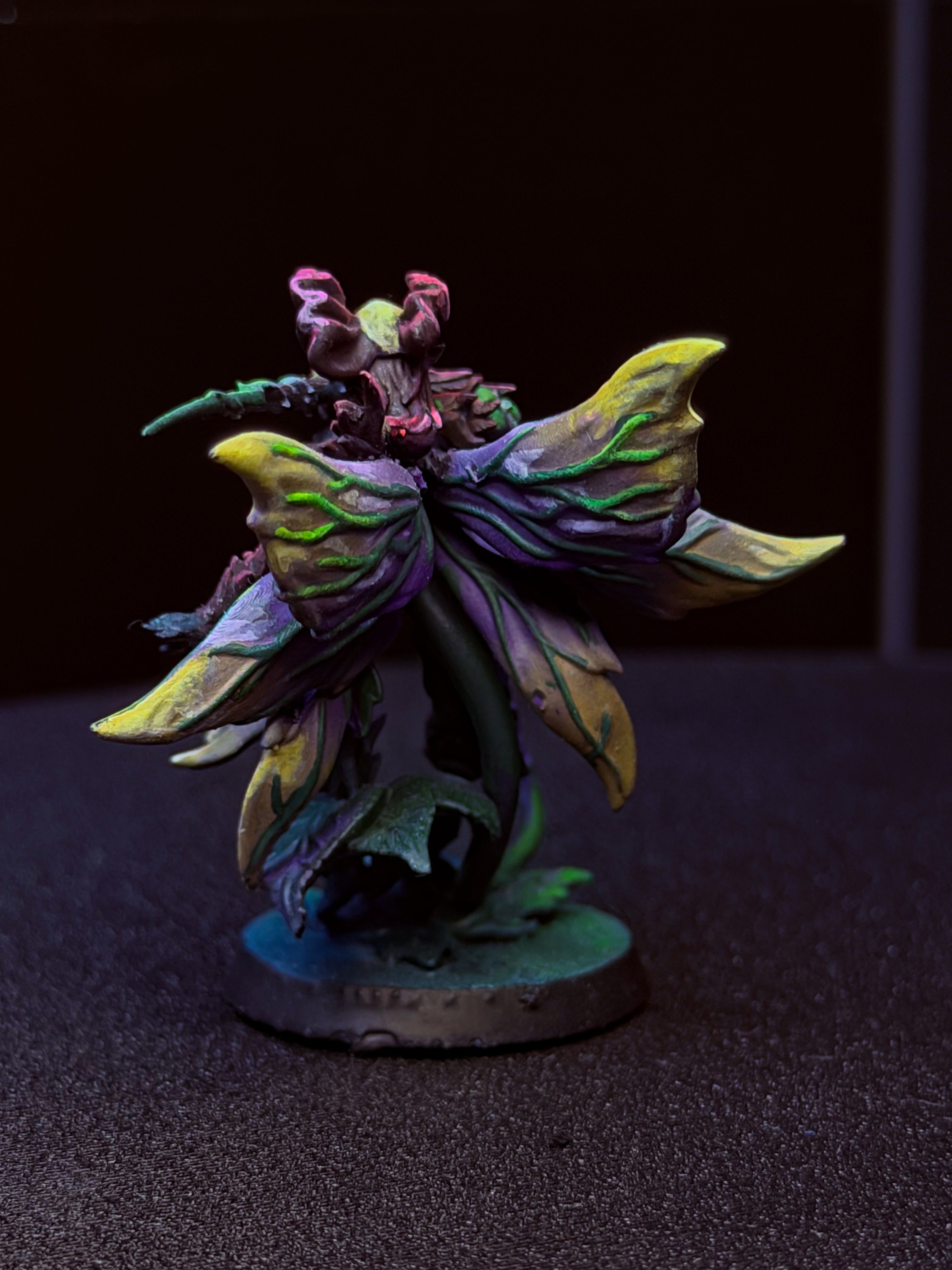 Pre-Painted D&D Miniature | Dark Fairy | Corrupted Fey | Hand-Painted Fantasy Character | TTRPG Ready