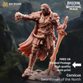 Corsicus Fighter DND Miniature | 32mm Resin RPG Figure Dungeons and Dragons
