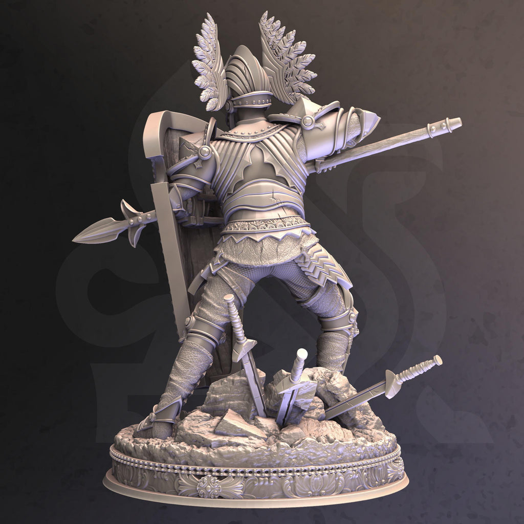Eridus | Human Elf Fighter Paladin | 32mm / 28mm / 75mm | Ideal for Tabletop RPGs | Dungeons and Dragons - Dm Stash