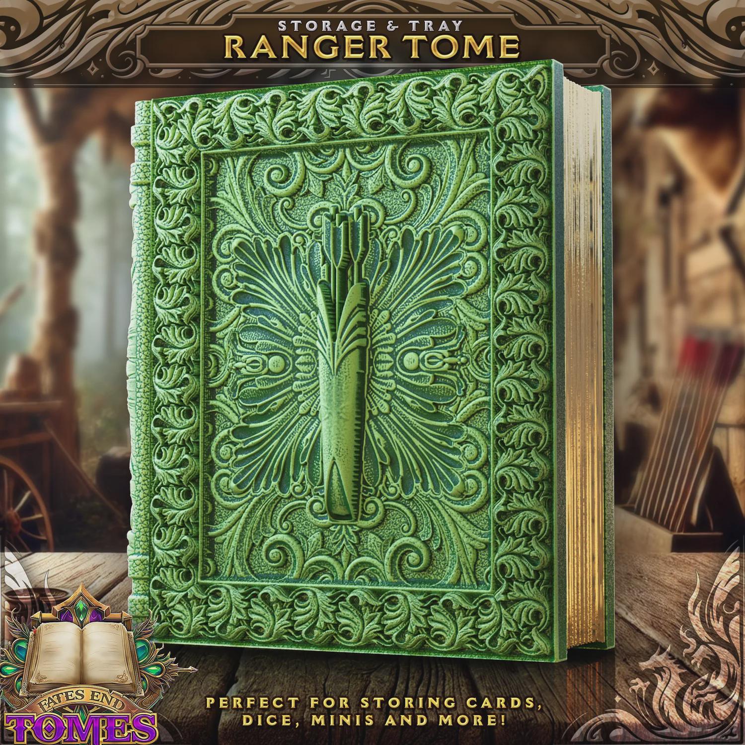 Ranger Dice Tower Book | Dungeons & Dragons Dice Storage Tome | RPG Dice Tray | Bardic Gift | TTRPG Accessory Organiser