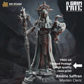 Amelie Saffron | Cleric, Mage, Paladin DND Miniature | 32mm Resin RPG Figure Dungeons and Dragons