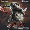 Embernos | Fire Genasi Fighter Paladin | 32mm / 28mm / 75mm | Ideal for Tabletop RPGs | Dungeons and Dragons - Dm Stash