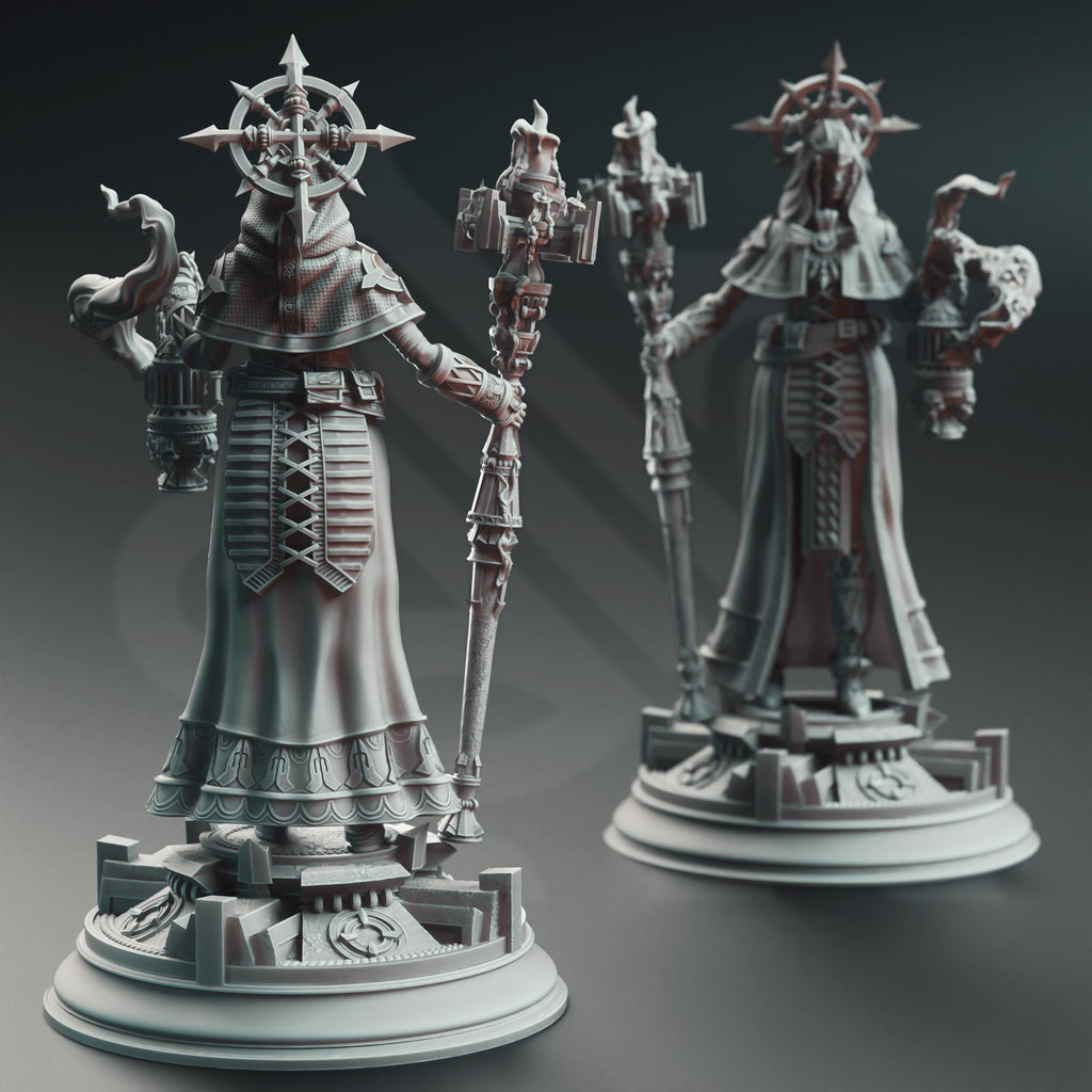 Amelie Saffron | Cleric, Mage, Paladin DND Miniature | 32mm Resin RPG Figure Dungeons and Dragons