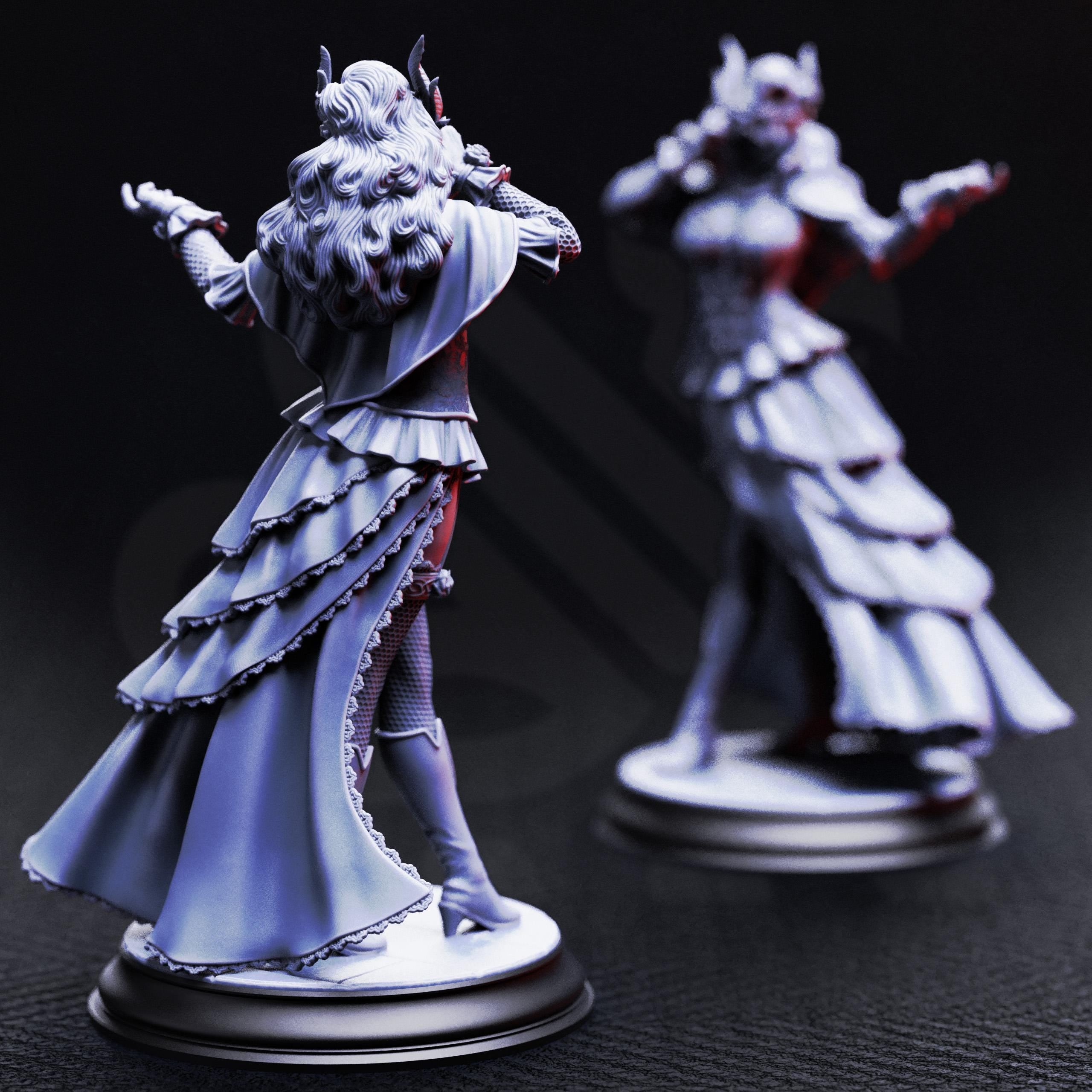 Carmine Duvall | Vampire Courtesan Curse Of Strahd | 32mm / 28mm / 75mm | Ideal for Tabletop RPGs | Dungeons and Dragons - Dm Stash
