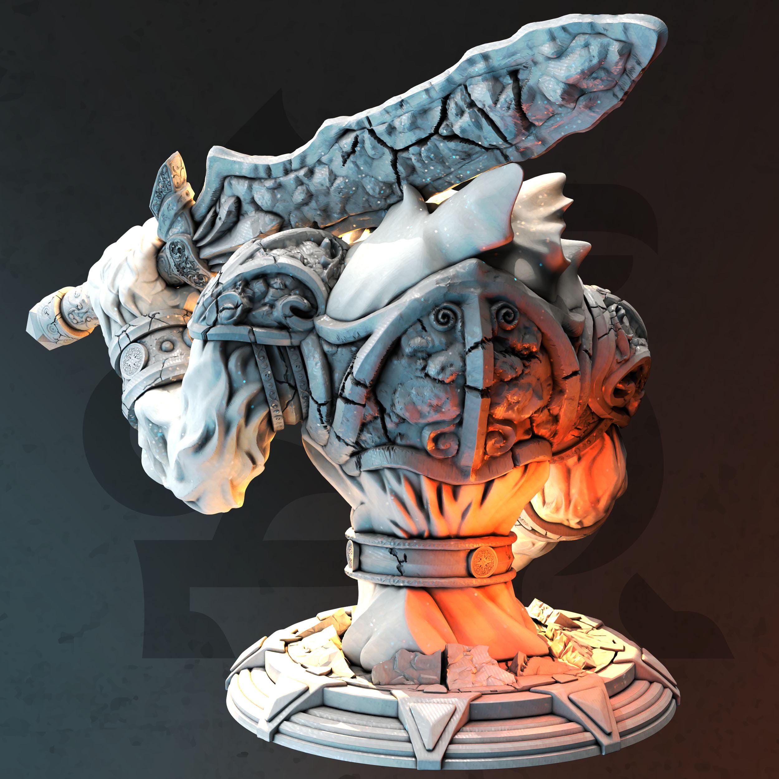 Sorangaar The Cindering | Fire Elemental Monster Enemy | 32mm / 28mm / 75mm | Ideal for Tabletop RPGs | Dungeons and Dragons - Dm Stash
