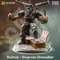 Duktuk | Dwarf Artificer Ranger | 32mm / 28mm / 75mm | Ideal for Tabletop RPGs | Dungeons and Dragons - Dm Stash