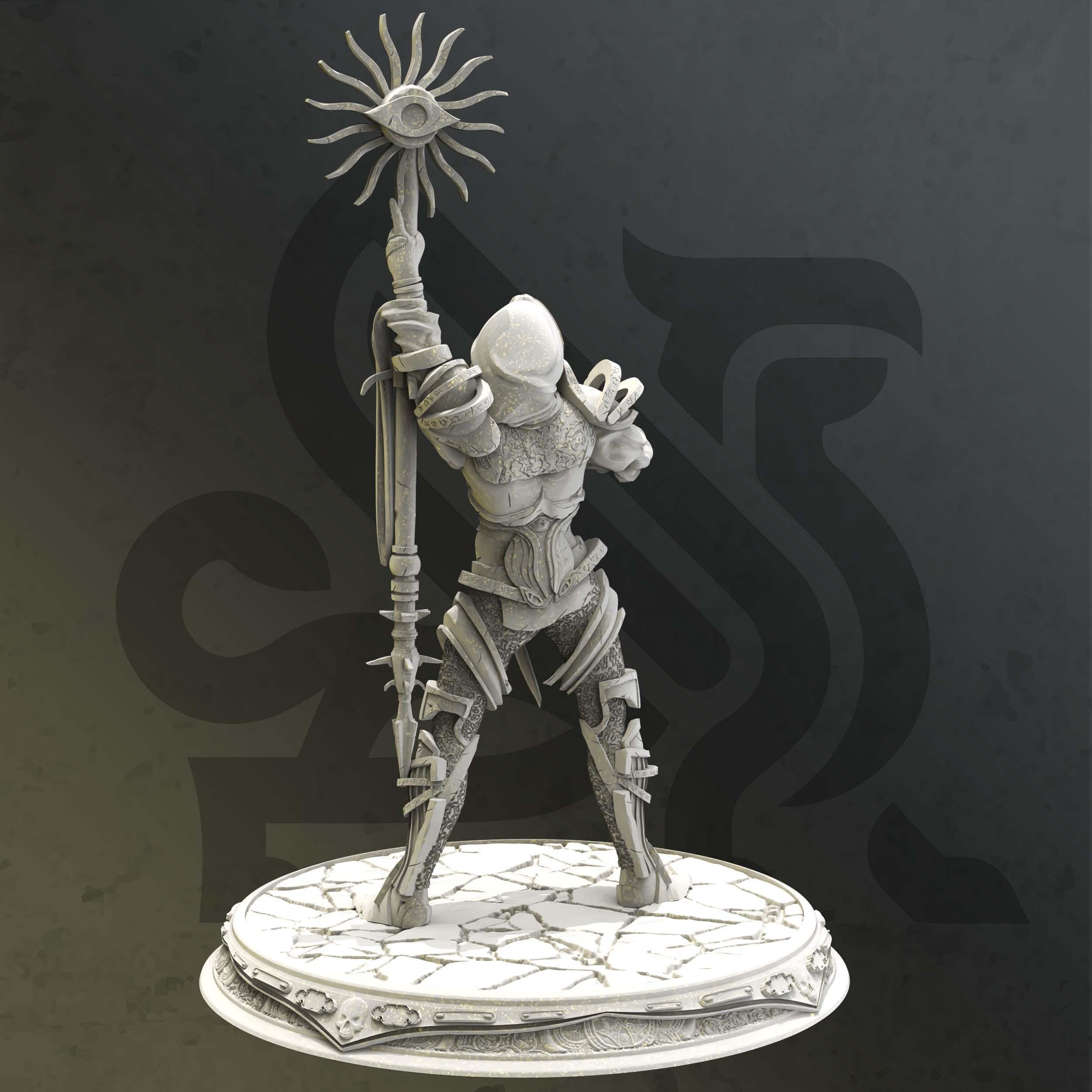 Seroca Bearer Of Secrets | Warforged Cleric Mage Warlock NPC| 32mm / 28mm / 75mm | Ideal for Tabletop RPGs | Dungeons and Dragons - Dm Stash