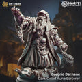 Dorgrid Rune Sorcerer | Dwarf Duergar Mage Wizard Cultist | 32mm / 28mm / 75mm | Ideal for Tabletop RPGs | Dungeons and Dragons - Dm Stash