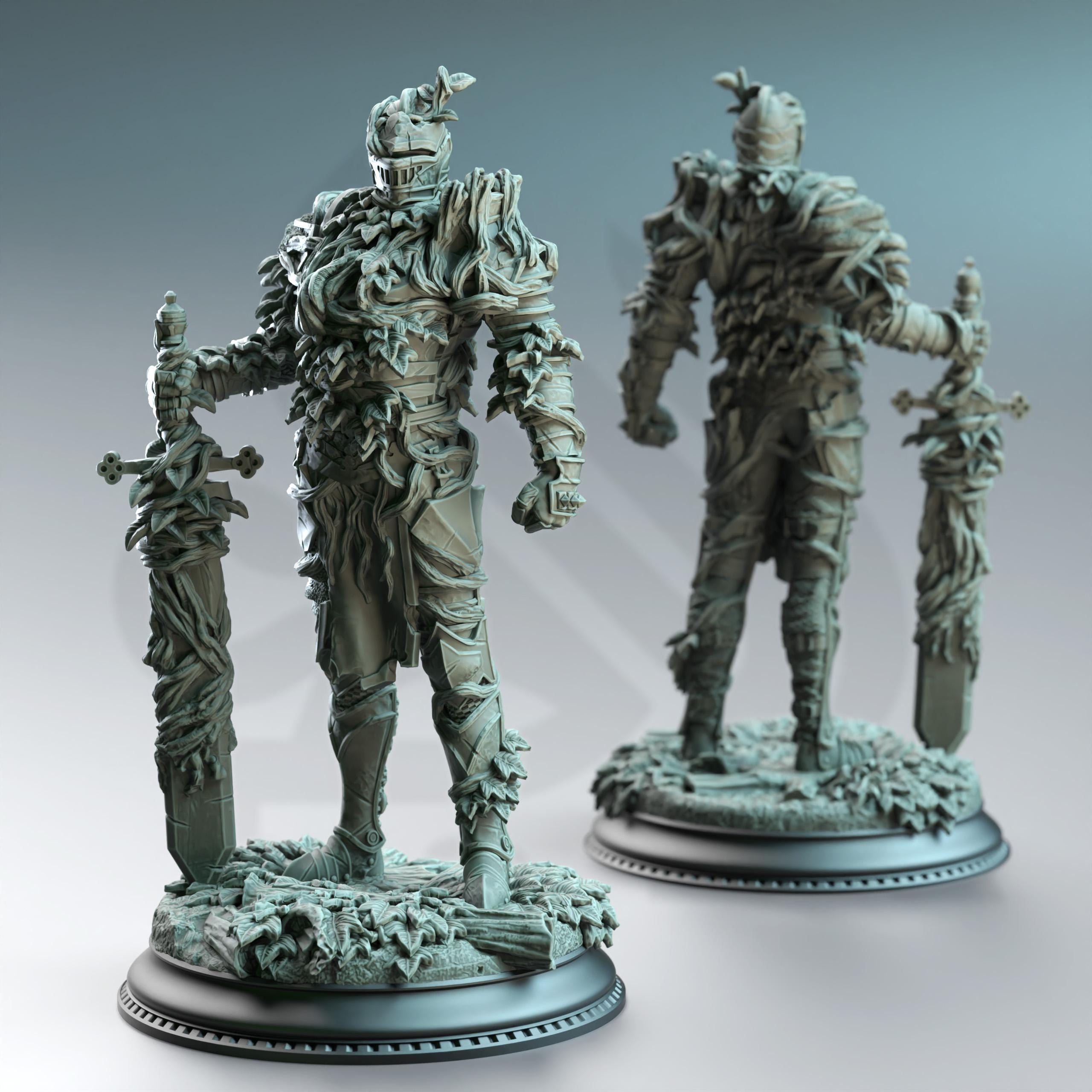 Vine Possessed Armour Miniature Paladin DND Miniature | 32mm Resin RPG Figure Dungeons and Dragons
