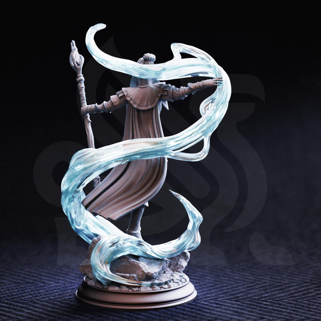 Molly Cliffburn Female Elf Mage DND Miniature | 32mm Resin RPG Figure Dungeons and Dragons