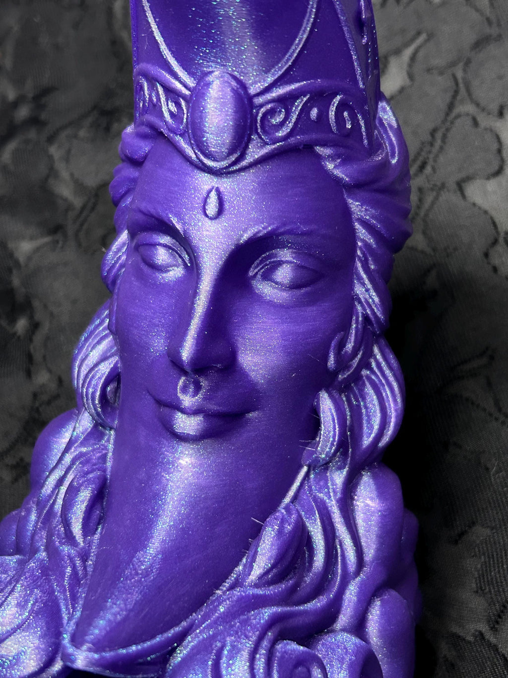 Moon Maiden Dice Tower | Celestial Dice Tower for DND | Fantasy Moon Goddess Dice Roller | Whimsical Tabletop RPG Accessory