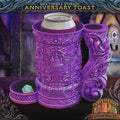 DND Fantasy Flask Dice Tower | Dice Storage Tankard + Drinks Holder | RPG Dice Vault | Gift for Dungeon Masters & Players