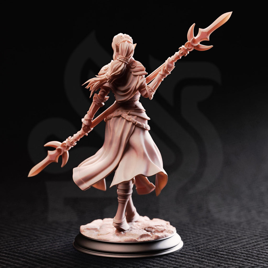 Ninera Drow Elf Paladin DND Miniature | 32mm Resin RPG Figure Dungeons and Dragons