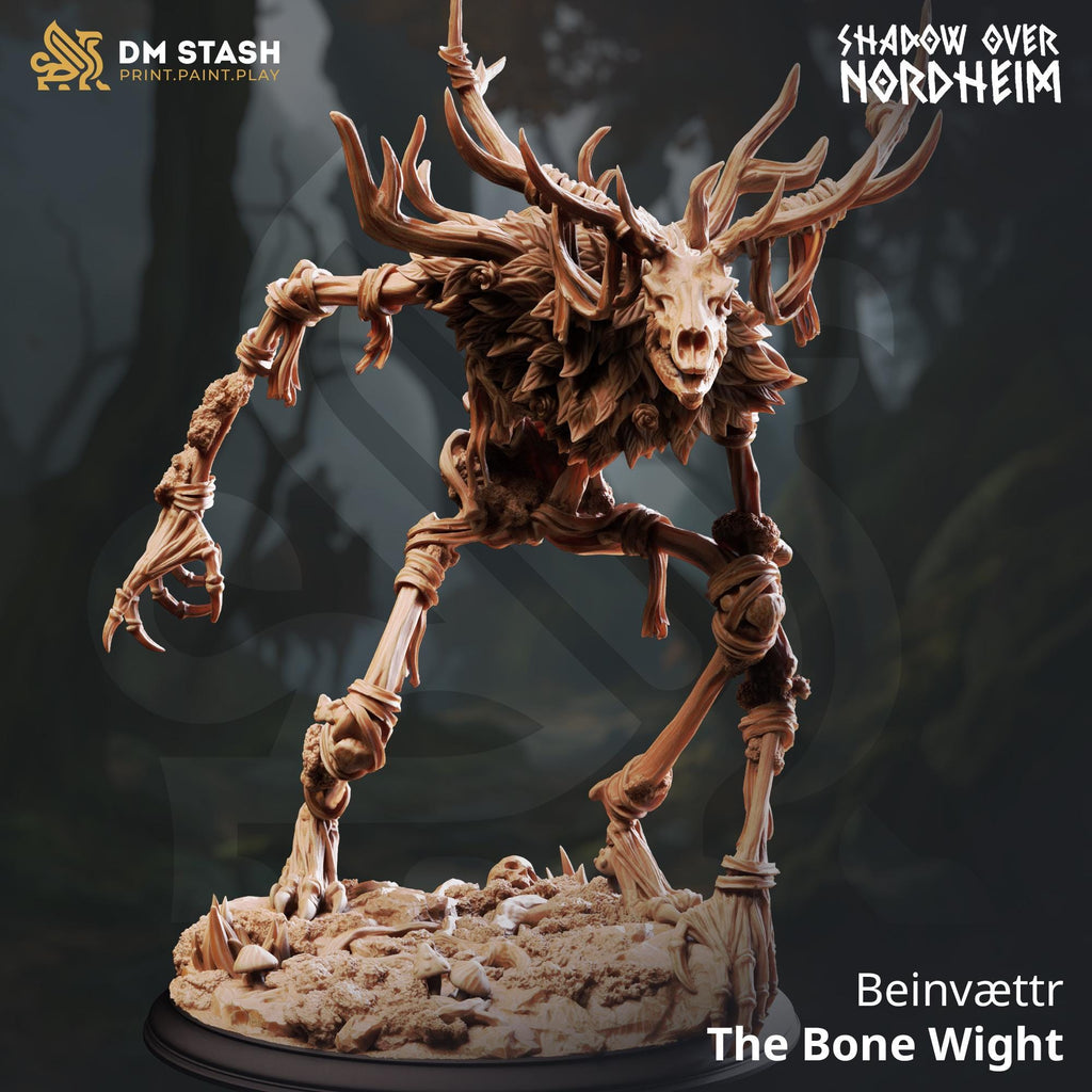The Bone Wight | Familiar NPC Monster Enemy Nordic Deer| 32mm / 28mm / 75mm | Ideal for Tabletop RPGs | Dungeons and Dragons - Dm Stash