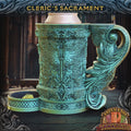 DND Cleric's Flask Dice Tower | Dice Storage Tankard + Drinks Holder | RPG Dice Vault | Gift for Dungeon Masters & Players