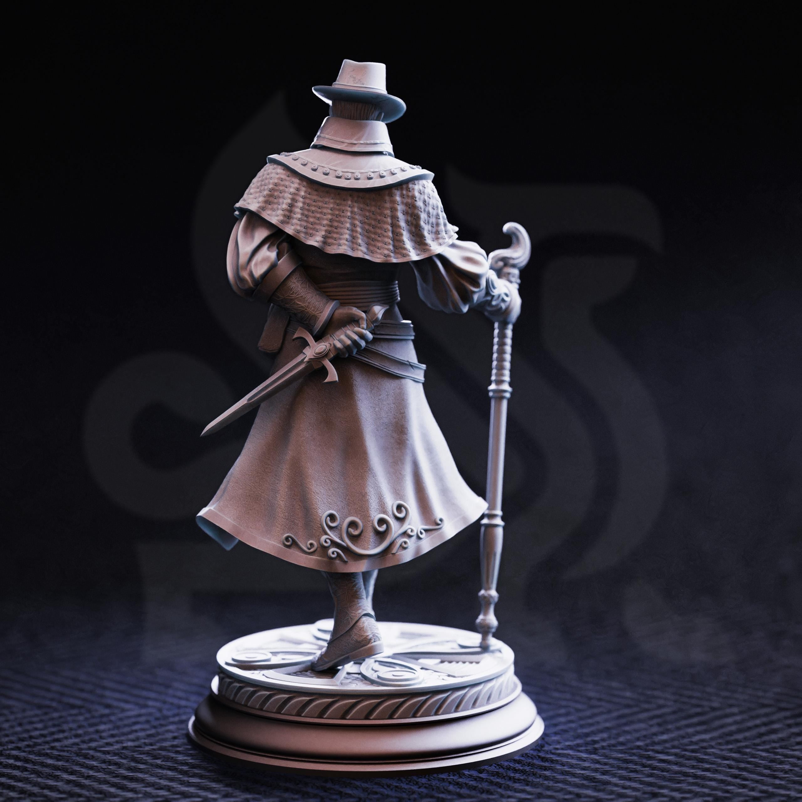 Ernest Ex Inquisitor | Human Rogue Duelist Fighter | 32mm / 28mm / 75mm | Ideal for Tabletop RPGs | Dungeons and Dragons - Dm Stash