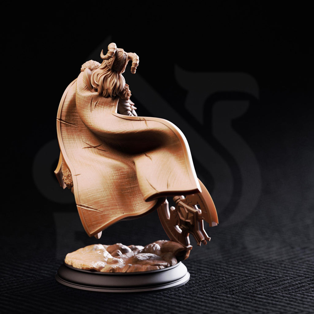 Lotte | Human Fighter Barbarian Viking Nordic Paladin| 32mm / 28mm / 75mm | Ideal for Tabletop RPGs | Dungeons and Dragons - Dm Stash